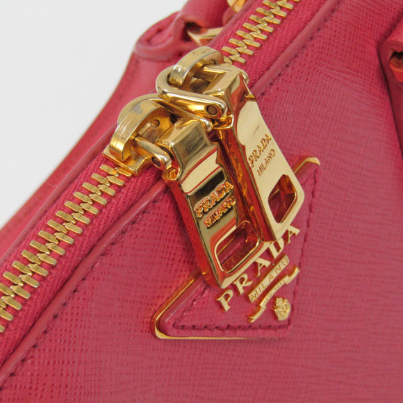 PRADA Pink Saffiano Shoulder Bag - Picture 7 of 16